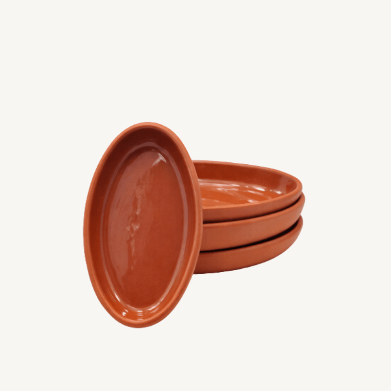 Yarım Sırlı Oval Güveç - Mutfak Ürünleri
